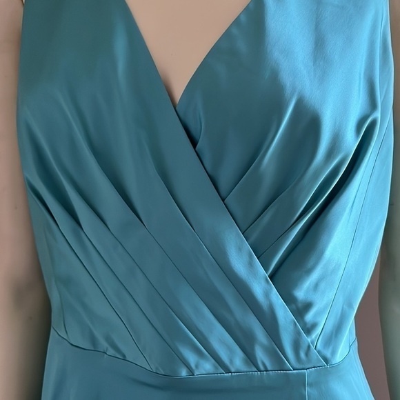 Nwt Adrianna Papell Turquoise Sleeveless Fitted Cocktail Dress 12 - Picture 10 of 14